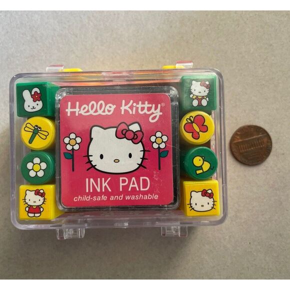 Vintage Hello Kitty Ink Pad set 2001 New - Picture 6 of 6